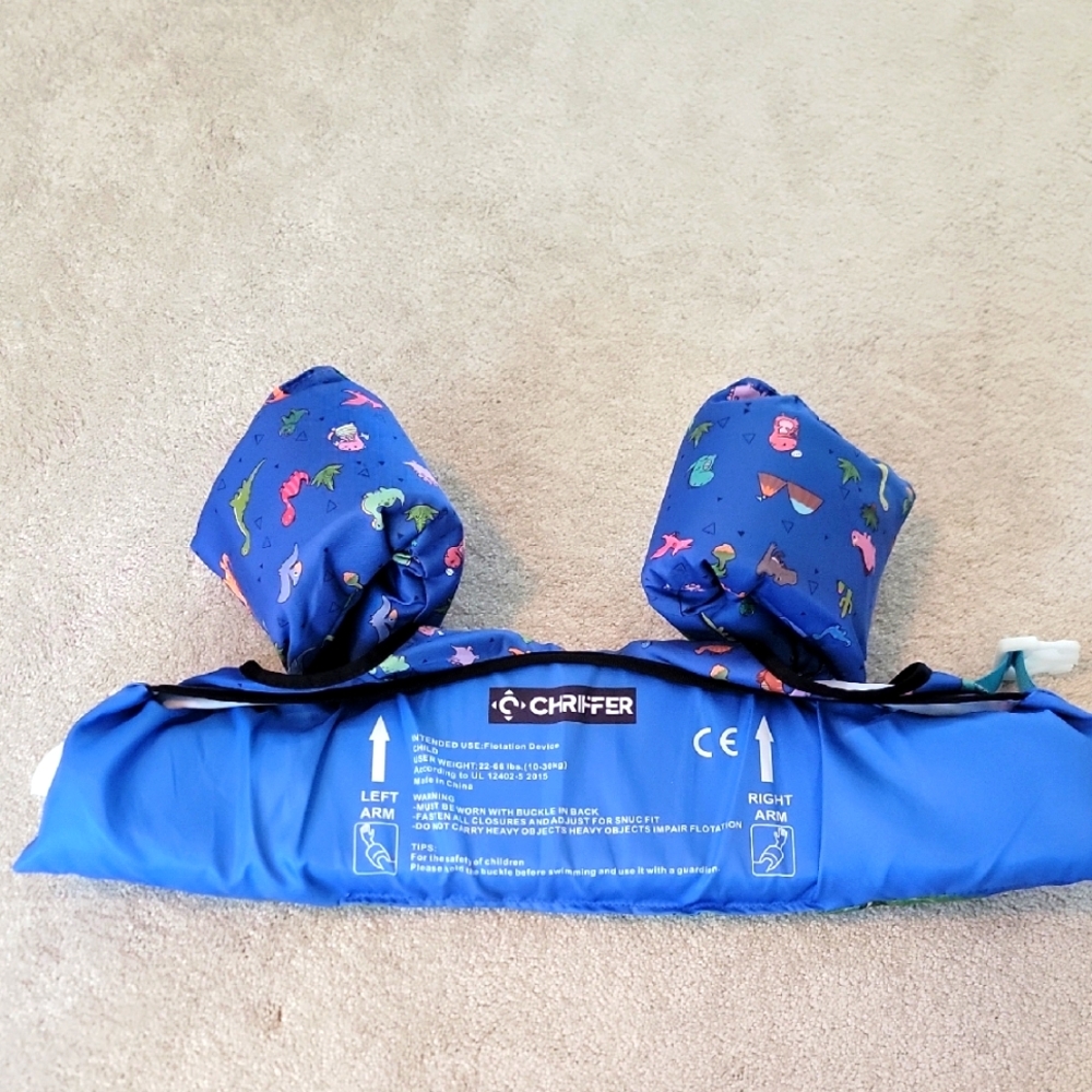 Kids Swim Vest with Arm Bands - Blue